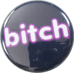 Bitch Button black
